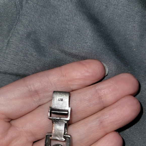 Sterling silver watch with marcasite and amethyst stamped 925💜 - Picture 4 of 10